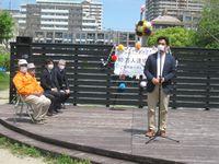 石井市長のお祝いの挨拶の写真
