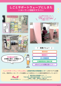 しごとサポートウェーブにしきたのちらし2枚目