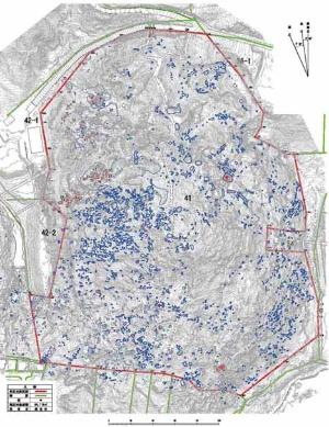 東六甲石丁場跡 詳細分布調査測量図