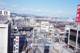 昭和45年　国道2号と札場筋の交差点