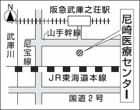 地図：尼崎医療センター