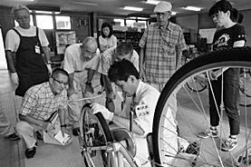 写真：自転車修理教室