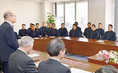 写真：報徳学園野球部 甲子園出場報告会