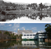 写真：夙川の今昔風景