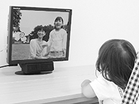 写真:かおテレビ体験の様子 写真:かおテレビ体験の様子