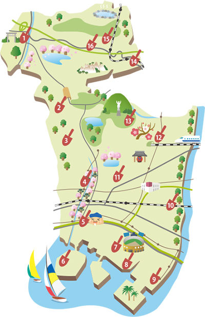 地図：にしのみや周辺マップ
