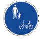 画像：普通自転車の歩道通行可の標識