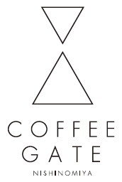 画像：にしのみやコーヒーの扉プロジェクトロゴ