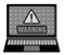 イメージ：パソコンのセキュリティ警告