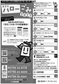 画像:ハローごみ更新版の冊子