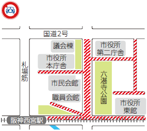 地図 交通規制