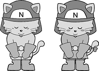イラスト:西宮市消防局 キャラクター ウーちゃん・カンちゃん イラスト:西宮市消防局 キャラクター ウーちゃん・カンちゃん