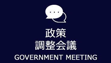政策調整会議　GOVERNMENT MEETING