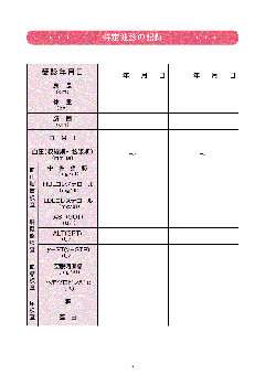 健康手帳　健診結果記録