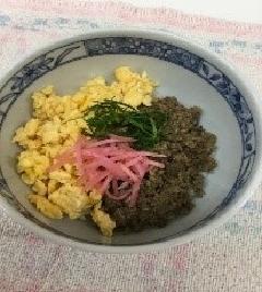 さばのそぼろ丼