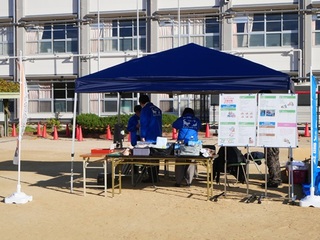 ペット同行避難啓発ブースの画像