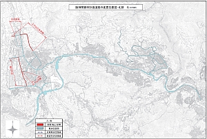 都市計画道路変更位置図-北部サムネイル