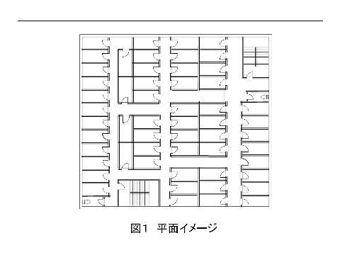 違法貸しルーム図1（平面イメージ）