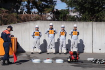 小型ポンプ操法整列
