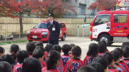 幼年消防クラブのようす