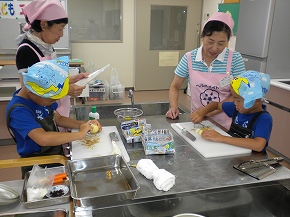 こどもエコ料理教室の様子1