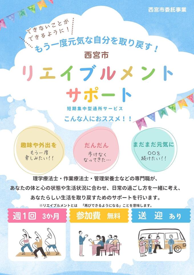 事業のチラシ