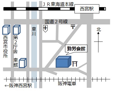 勤労会館 地図