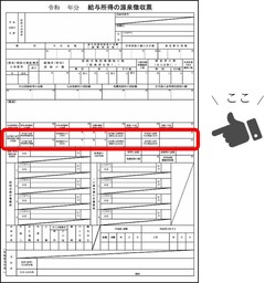 源泉徴収票における確認箇所