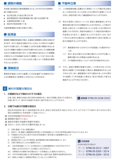 2.市民税・県民税について(1の裏面)