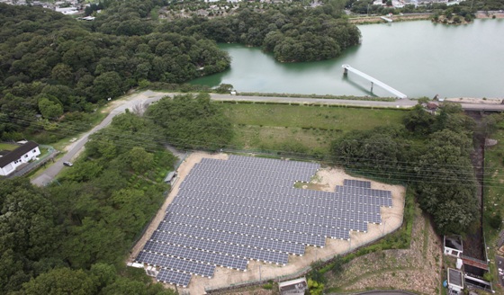 太陽光発電設備（北山配水所）