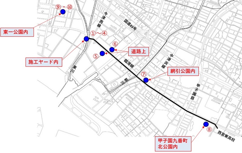 観測井位置図
