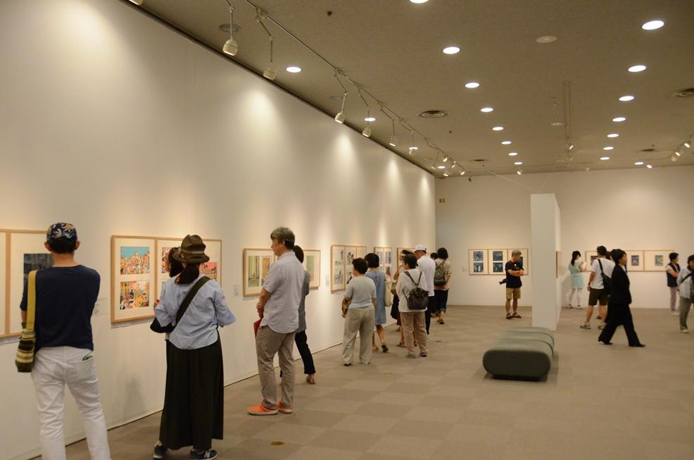 2018年8月13日イタリア・ボローニャ国際絵本原画展の会場の様子