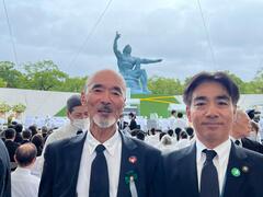 平和祈念式典にて