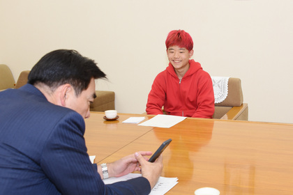 表敬訪問の様子