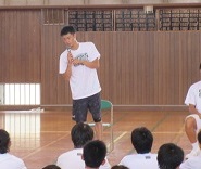 人権スポーツ教室-道原選手(#13)