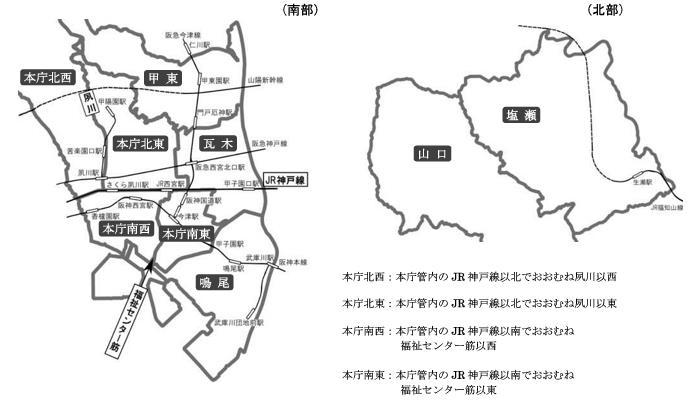 地域区分のイメージ図