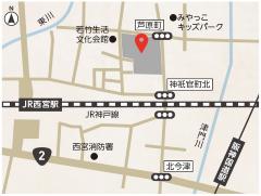 中央体育館分館 周辺地図