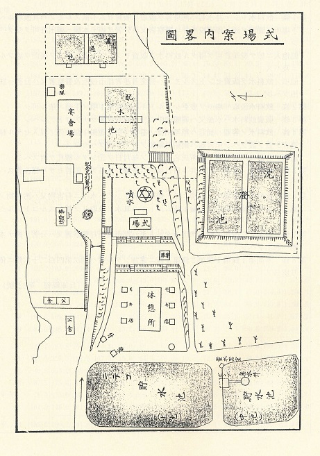 大正13年6月8日 西宮上水道竣工式場案内略図