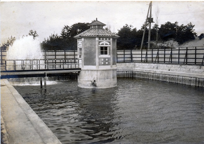 昭和9年 武庫川水源地取水塔
