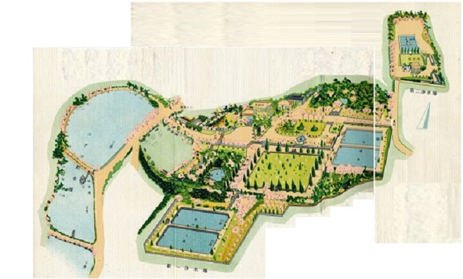 昭和38年 越水浄水場見取図