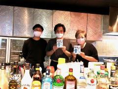 お店の方とポップ